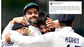 "Greatest review ever" - Twitter goes wild as Virat Kohli and Rishabh Pant combine to send England's Zak Crawley packing