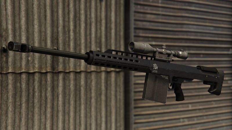 This anti-material rifle is devastating from a long distance (Image via GTA Wiki)