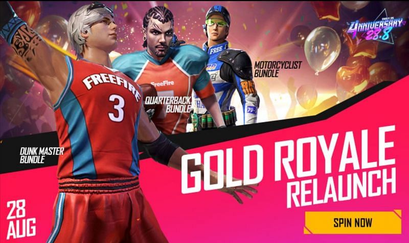 A new Gold Royale has been added exclusively for 28 August (Image via Free Fire)