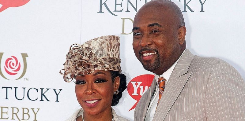 Tichina Arnold with former husband, Rico Hines (image via Getty Images)