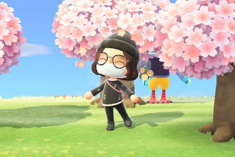 Cherry blossom trees are only around for a short period of time every year. (Image via Nintendo)