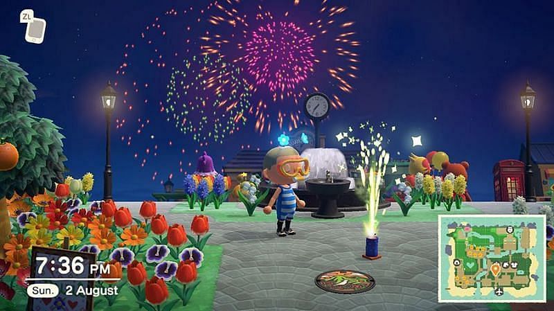 Fireworks Festival in Animal Crossing: New Horizons (Image via Sportskeeda)