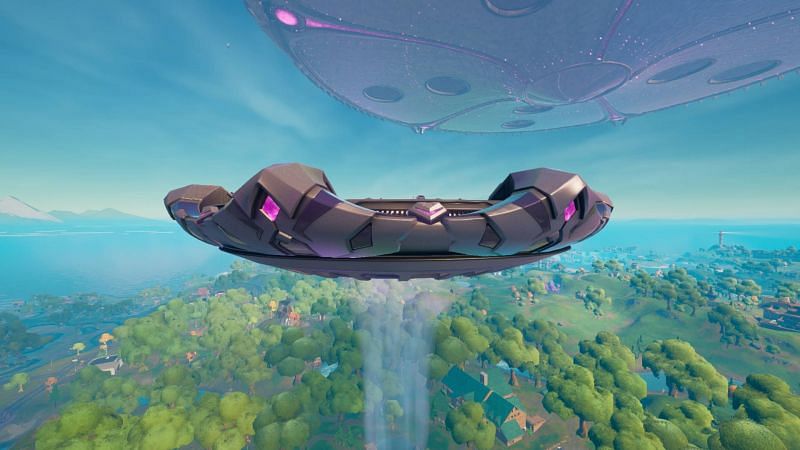 Abductors and the Mothership in Fortnite (Image via Fortnite)