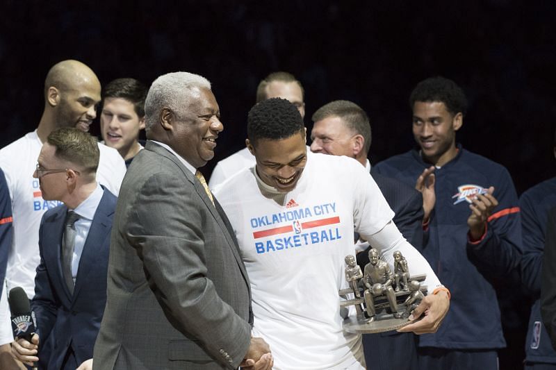 Oscar Robertson and Russell Westbrook.