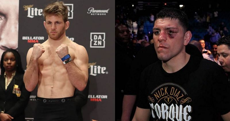 AJ Agazarm (left) and Nick Diaz (right) [Image Credits- MMA Junkie]