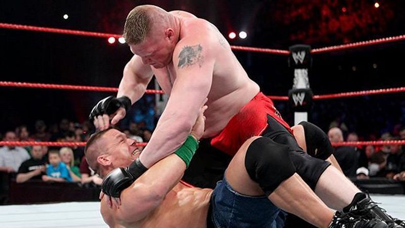 Brock Lesnar competed in his first WWE match in eight years at the Extreme Rules pay-per-view in 2012