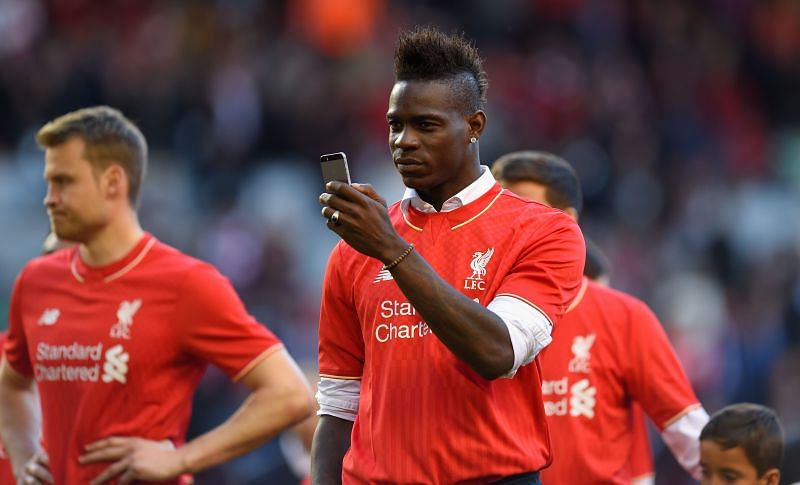 Balotelli scored just once in the Premier League for Liverpool
