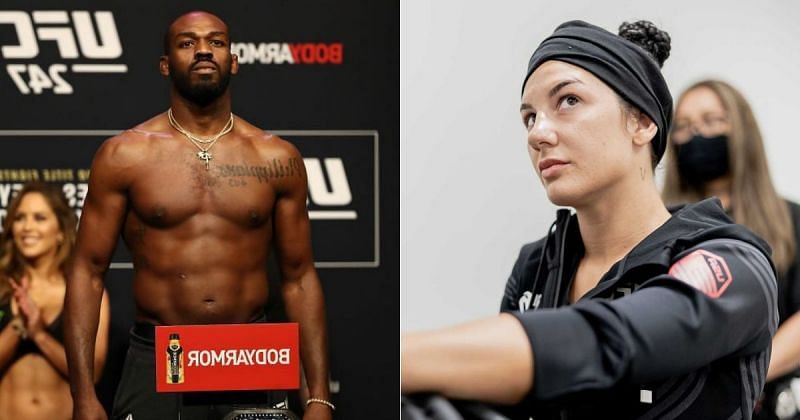 Jon Jones (left) and Cheyanne Buys (right) [Right Image Courtesy: @ufc on Instagram]