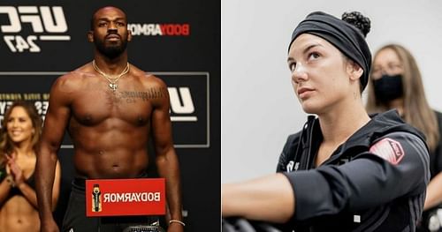 Jon Jones (left) and Cheyanne Buys (right) [Right Image Courtesy: @ufc on Instagram]