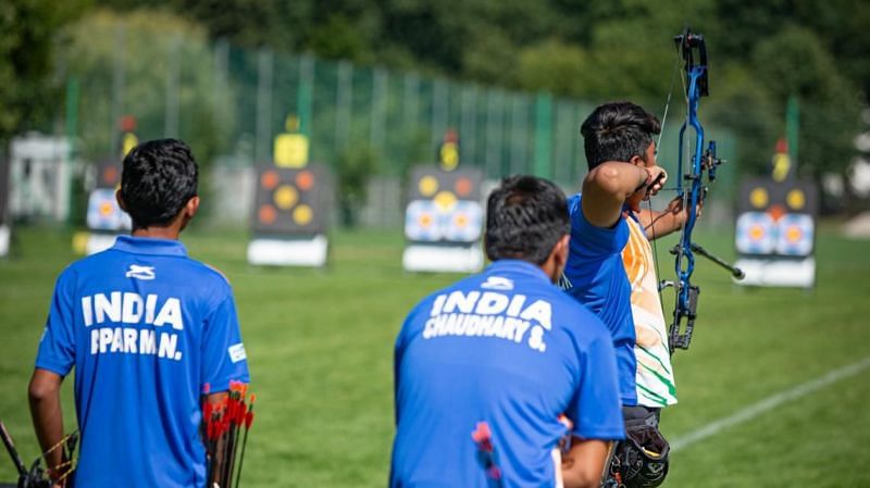 Indian archers in action (Image courtesy: &copy;World Archery/Twitter)