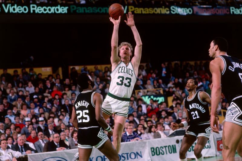 Larry Bird of the Boston Celtics in action [Image: Twitter/NBATV]