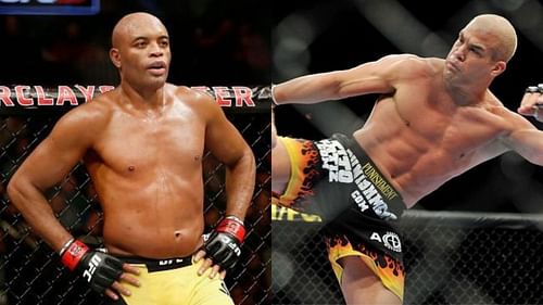 Anderson Silva (left); Tito Ortiz (right)