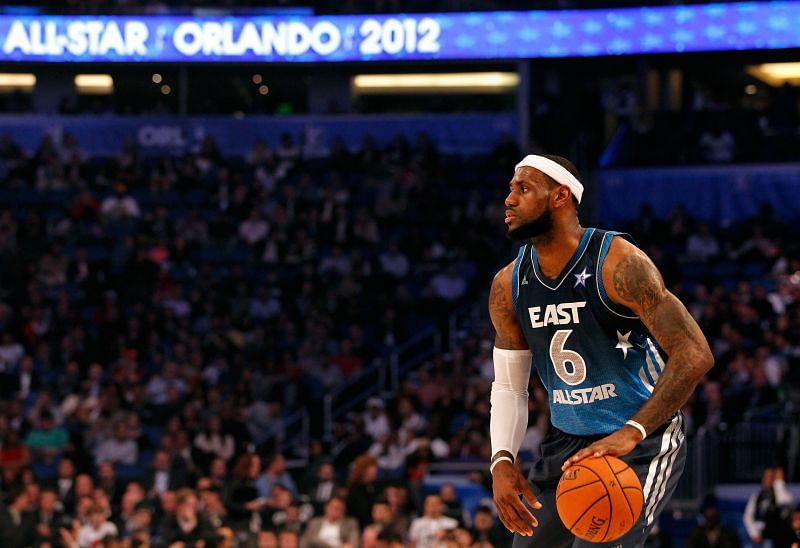 LeBron James in action during 2012 NBA All-Star Game