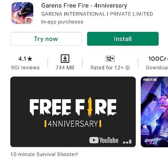 Using Google Play Instant to Play Free Fire Online Without