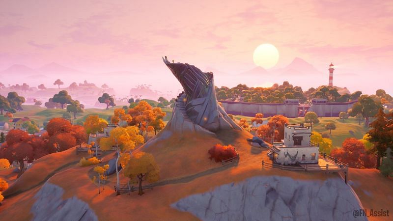 The Guardian Towers looked beautiful in Fortnite Season 6 (Image via FN_Assist/Twitter)