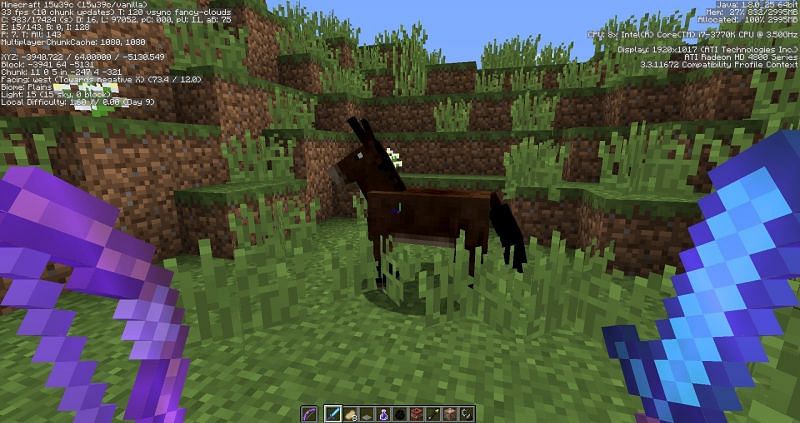 A mule out grazing (Image via Reddit)