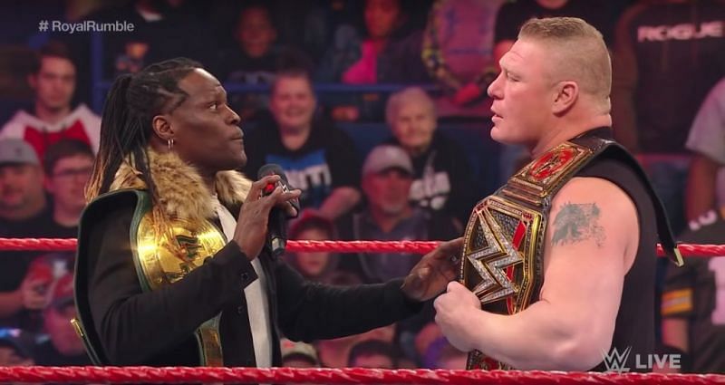 Even Brock Lesnar couldn&#039;t help but laugh at R-Truth&#039;s antics