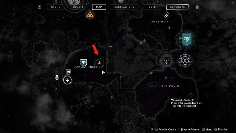 The Second Atlas Skew location in Dreaming City (Image via Destiny 2)