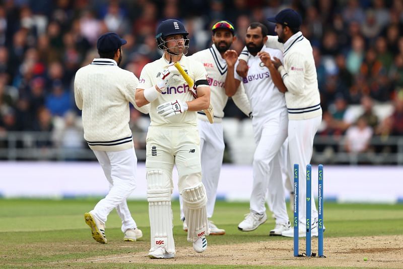 Team India celebrate a wicket against England at Headingley. Pic: Getty Images