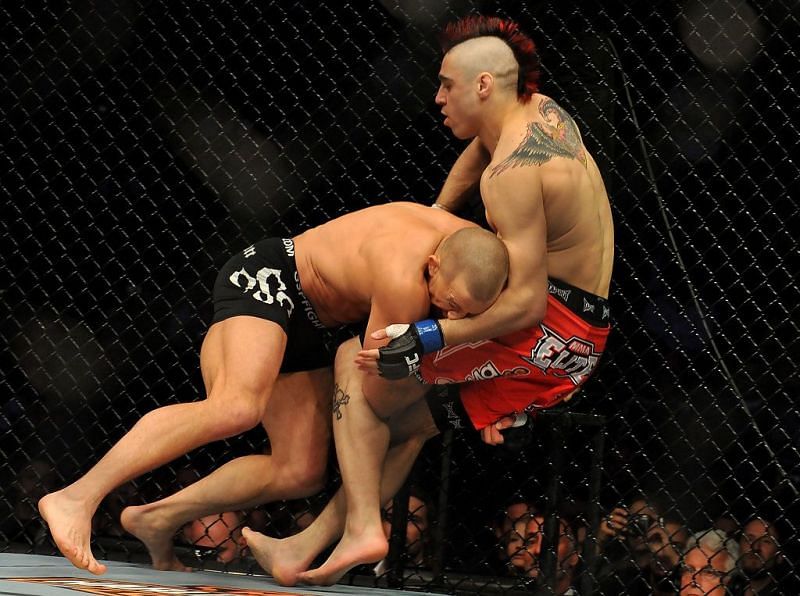 Georges St-Pierre&#039;s takedowns and ground game became practically unstoppable