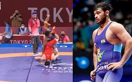 Watch: Deepak Punia pulls off incredible last-minute upside-down move to defeat China's Zushen Li in Olympic wrestling quarterfinals