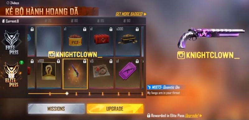 Another skin is expected to be present in the Elite Pass (Image via Knight Clown)