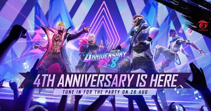 The 4th anniversary-themed music party stage on Training Ground