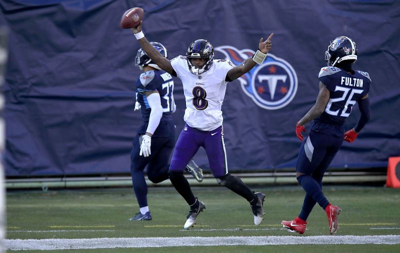 Lamar Jackson - Wild Card Round - Baltimore Ravens v Tennessee Titans