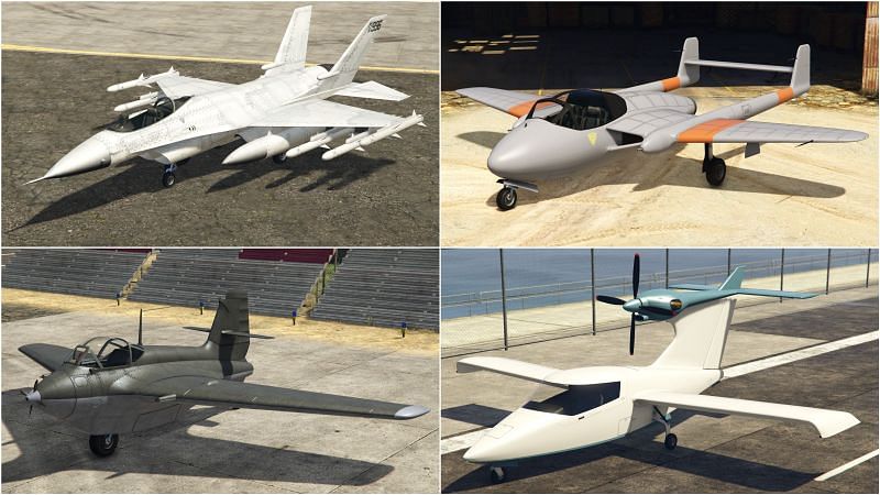 Planes with the best handling in GTA Online (Images via Rockstar Games)