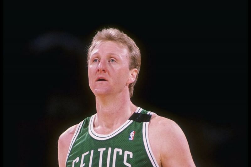 Larry Bird won three MVPs and three titles with the Boston Celtics.