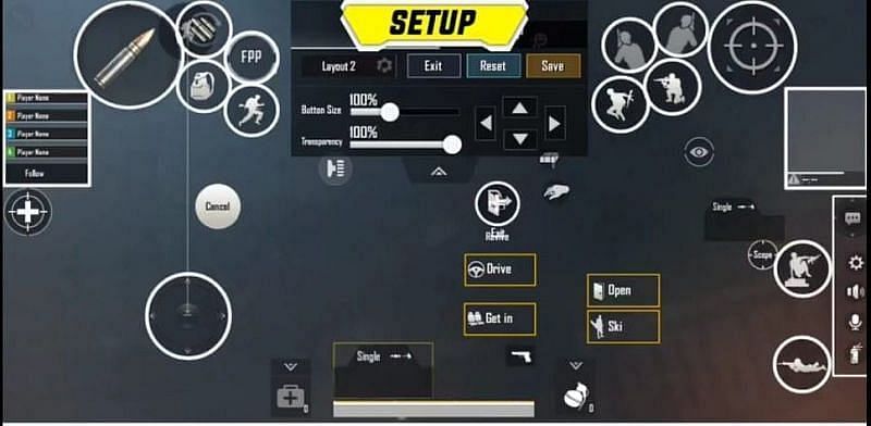 Controls for 4 finger claw in BGMI