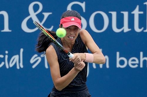 Hsieh Su-wei at the 2021 Western & Southern Open.