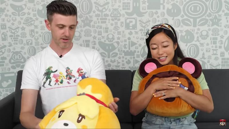 Animal Crossing-themed plushies (Image via Nintendo on YouTube)