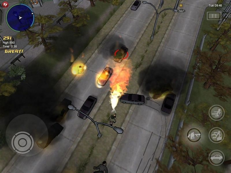 The Flamethrower last showed up in GTA Chinatown Wars (Image via Rockstar Games)