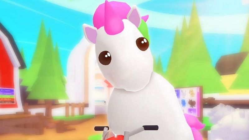 A Unicorn in Adopt Me. (Image via Roblox Corporation)