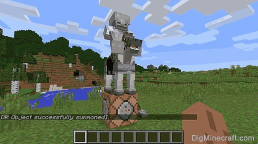 Minecraft summon command. Image via Dig Minecraft