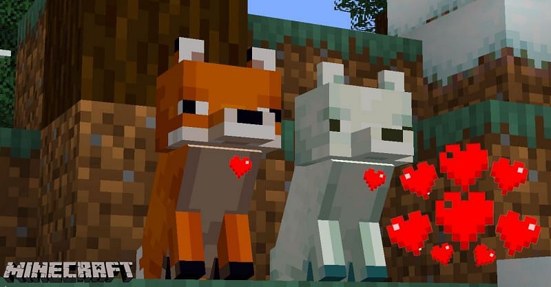 Foxes (Image via Minecraft)