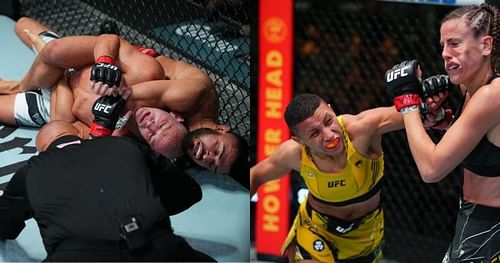 Who had the best finish of the night? [Images via @ufc on Instagram]