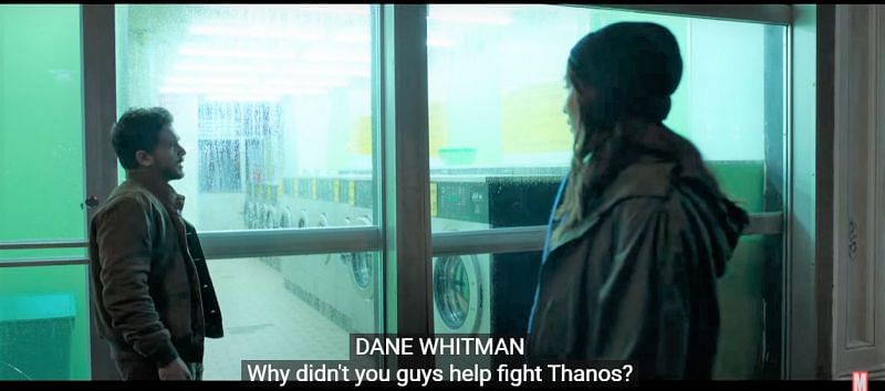 Kit Harrington&#039;s Dane Whitman in the trailer. (Image via Marvel Studios)