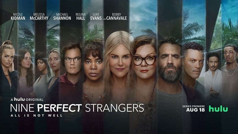 The cast of &quot;Nine Perfect Strangers.&quot; (image via Hulu/Amazon Prime Video)