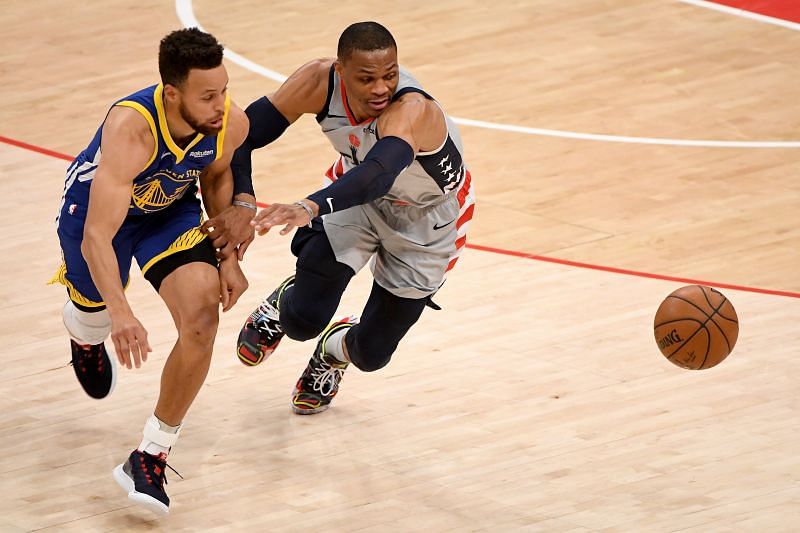 Russell Westbrook and Stephen Curry are in the same conference again