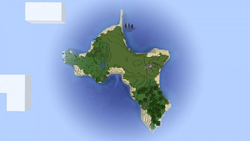 Deserted island (Image via Minecraft)