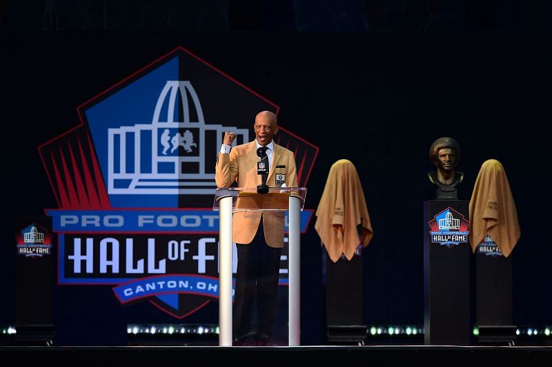 Cowboys&#039; Drew Pearson at the NFL Hall of Fame Enshrinement Ceremony