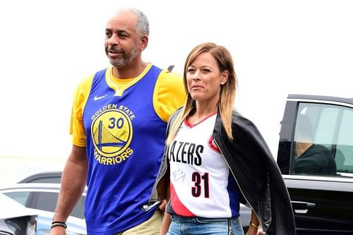 Stephen Curry's mother, Sonya Curry with her husband Dell Curry