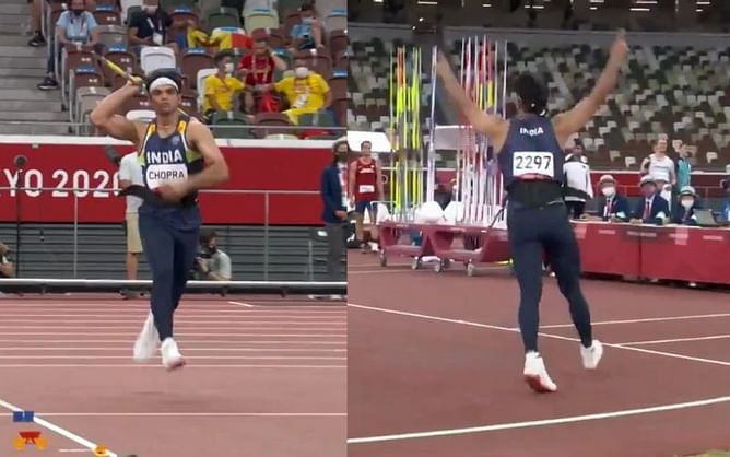 Watch: Neeraj Chopra's monstrous gold medal-winning throw of 87.58 meters