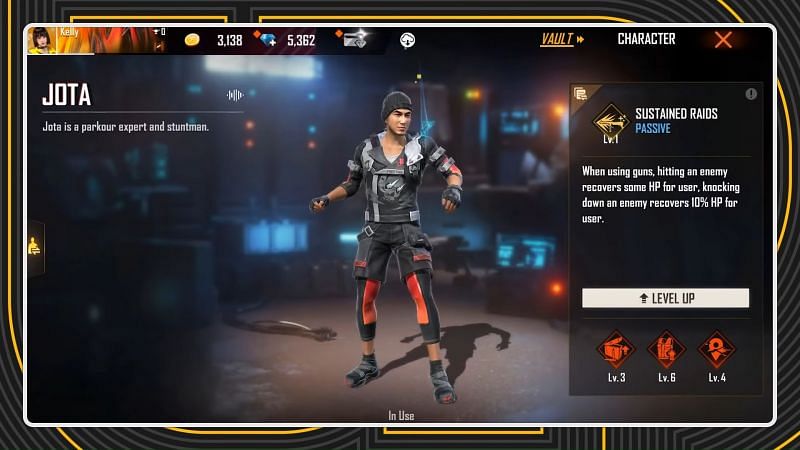 Jota character's ability is going to be altered (Image via Free Fire / YouTube)