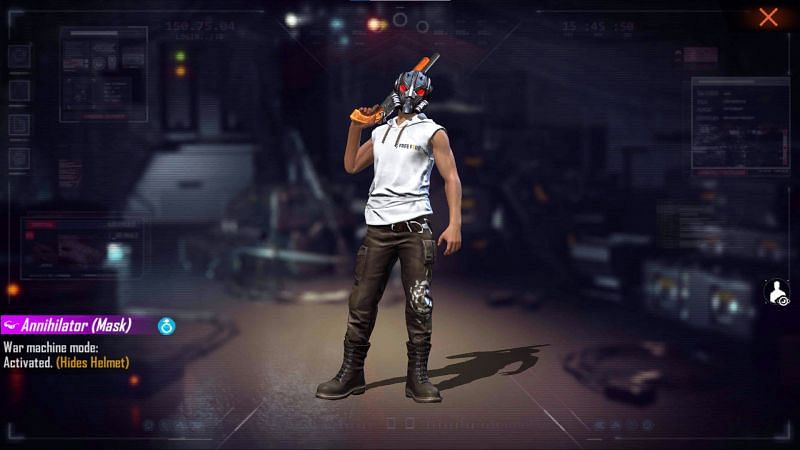 Annihilator (Mask) is the reward for the latest redeem code (Image via Free Fire)