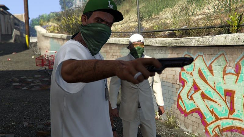 The mission introduces Chop to the game (Image via Rockstar Games)