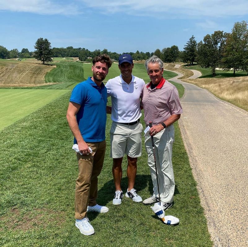 Rafael Nadal at the Congressional Country Club. Photo by dctennispro on Instagram.