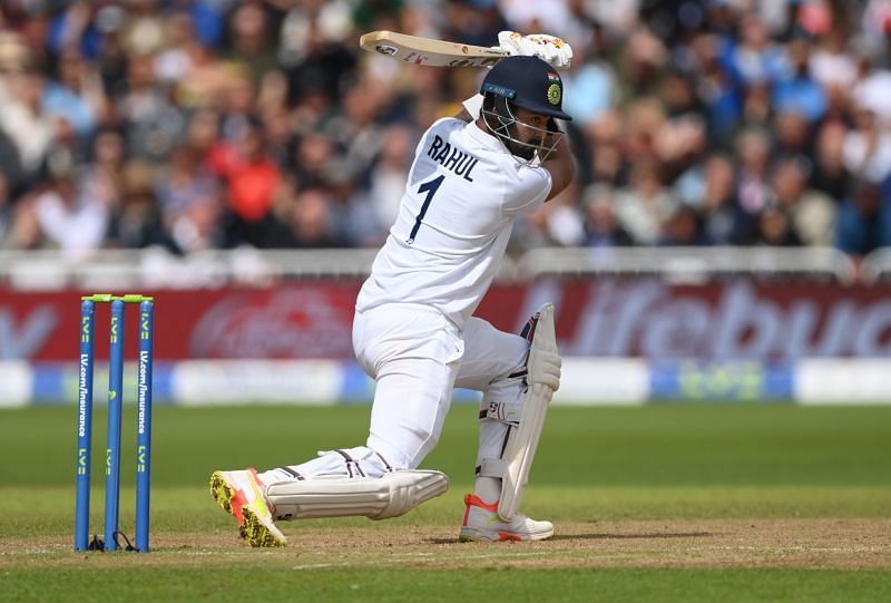 KL Rahul scored 84 runs in India&#039;s first innings of the Nottingham Test